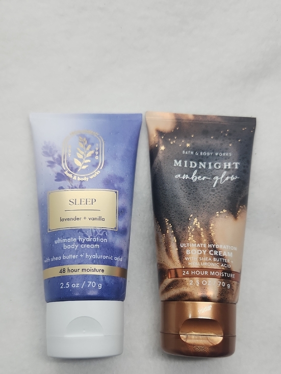 Bath & Body Works Other - Bath & Body Works Sleep & Midnight Amber Glow Body Creams Set